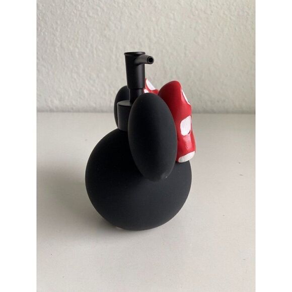 DISNEY Minnie MOUSE SOAP Lotion DISPENSER With PUMP Red Bow Polkadots NEW - Picture 6 of 10